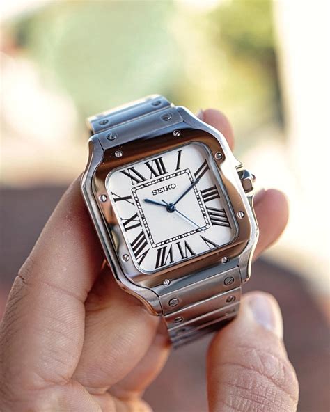 cartier santos seiko|cartier santos clone.